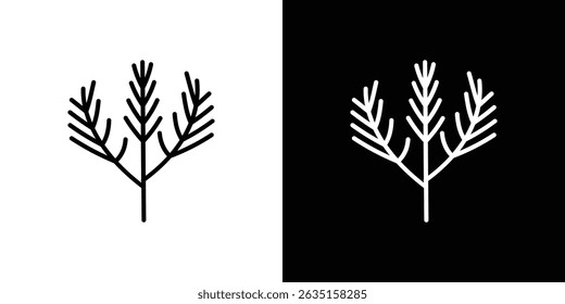 Conceito de ícone de ramificação do pino, ilustração de vetor