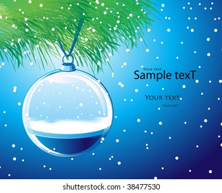 Pine branches and Christmas-tree toy