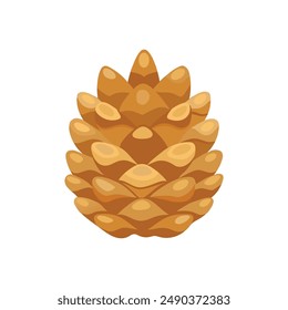 Pine cone. Cartoon illustration of pine cone vector. icon for web design