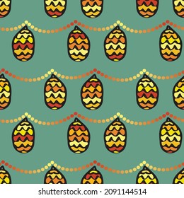 A pine cone christmas hanging ornaments pattern