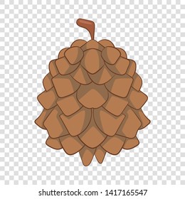 Pine cone icon. Cartoon illustration of pine cone vector icon for web design