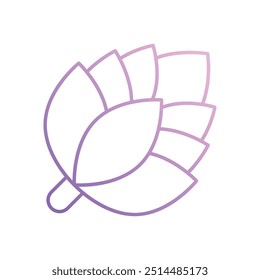 Pine Cone icon isolated on a white background. Vector illustration.