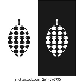 Pine cone icon logo design vector. this logo suitable for home accessories store, vacation location and brand company