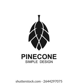 Pine cone ícone logotipo design vetor. este logotipo adequado para loja de acessórios em casa, local de férias e empresa de marca