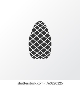 Pine cone icon symbol. Premium quality isolated cedar element in trendy style.