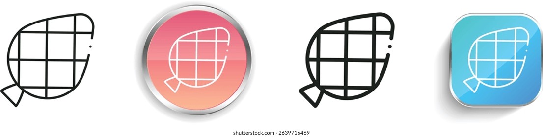 pine cone icon. Thin Linear, Regular and Button Style Design Isolated On White Background