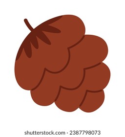 Pine Cone Icon Vector Illustration