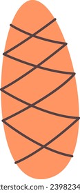 Pine Cone Icon Vector Illustration