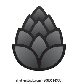 pine cone vector illustration clip art icon