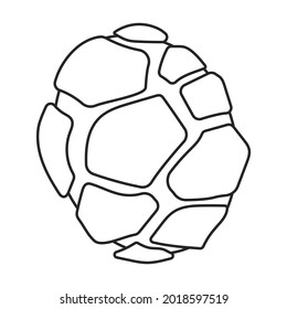 Pine cone vector outline icon. Vector illustration pinecone on white background. Isolated outline illustration icon of cone fir.