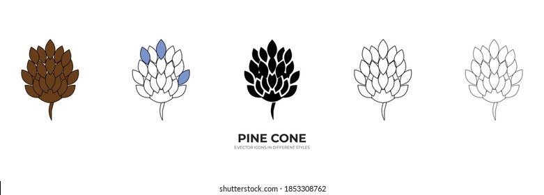 pine cone vector type icon