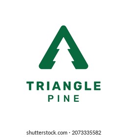 Pine, Evergreen, Fir, Conifer, Oak, Cedar, Spruce, Cypress, hemlock with Arrow Logo Design Vector