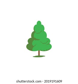 pine evergreen fir hemlock spruce conifer cedar Christmas tree Logo design vector