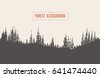 pine forest background vector