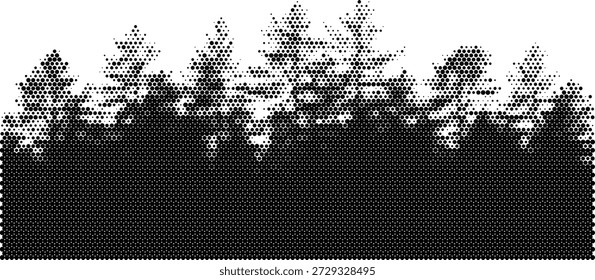 Paisagem de floresta de pinho para a natureza selvagem e temas de design de viagens ao ar livre