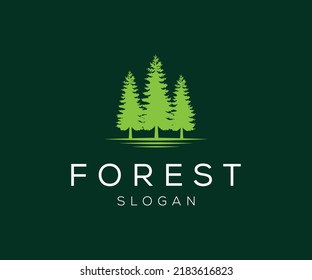 Pine Forest Logo Forest Tree Logo Stock Vector (Royalty Free ...