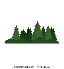 Pine Forest Scene Icon