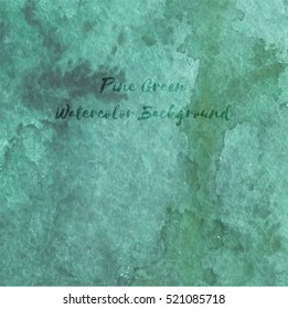 Pine Green Watercolor Background