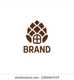 Pine Home Logo, Property, House, Bulding, Nature