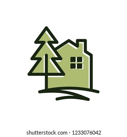 Pine House Illustration