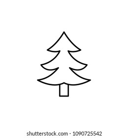 Pine icon. Element of travel icon for mobile concept and web apps. Thin line Pine icon can be used for web and mobile. Premium icon on white background