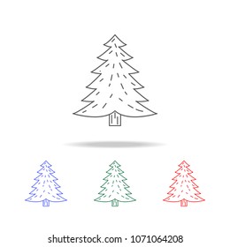 Pine icon. Elements of camping multi colored icons. Premium quality graphic design icon. Simple icon for websites, web design mobile app, info graphics on white background