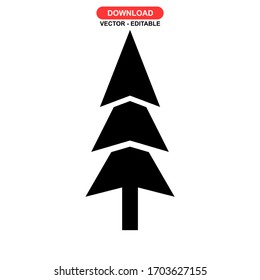 pine icon or logo isolated sign symbol vector illustration - high quality black style vector icons
