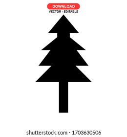 pine icon or logo isolated sign symbol vector illustration - high quality black style vector icons
