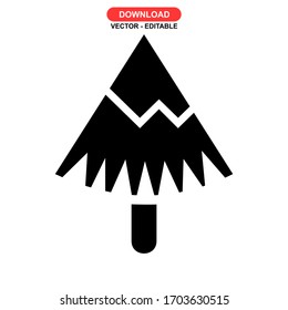 pine icon or logo isolated sign symbol vector illustration - high quality black style vector icons
