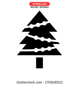 Kiefernsymbol oder Logo einzeln auf Zeichen Vektorillustration Illustration - hochwertige Vektorsymbole mit schwarzem Hintergrund
