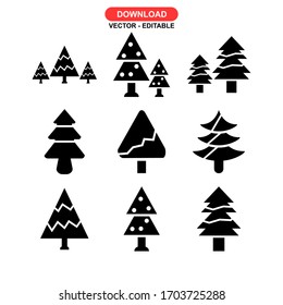 pine icon or logo isolated sign symbol vector illustration - Collection of high quality black style vector icons
