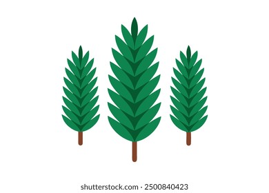 Pine Leaf Color Art Realistic Needle Design with Subtle Green Hues