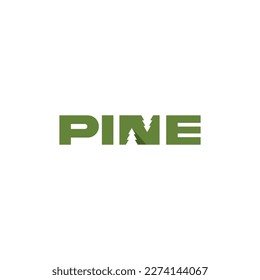 Pine Logo Design. Pine Tree Icon vector