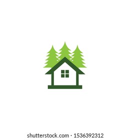 pine logo template icon design