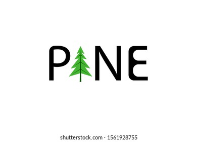 pine logo template vector icon illustration.logotype concept.