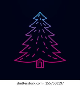 Pine nolan icon. Simple thin line, outline vector of camping icons for ui and ux, website or mobile application