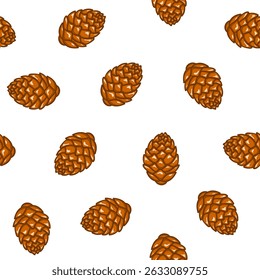 Pine Nut Doodle Pattern background. Pine Nut pattern Background.  doodle pine pattern background.
