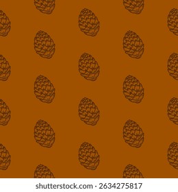 Pine Nut Doodle Pattern background. Pine Nut pattern Background. doodle pine pattern background.