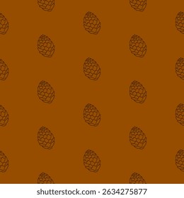 Pine Nut Doodle Pattern background. Pine Nut pattern Background. doodle pine pattern background.