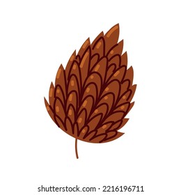 Pine Nut Icon Isolated Flat