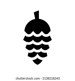 Pine Nut Icon Vector Symbol Design Illustration