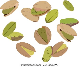 fundo de peças de pinho, imagem de núcleos de pistache, pistache, desenho de pistache, imagem de pistache fresca