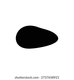 Pine nut silhouette icon vector illustration.


