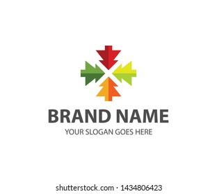 PINE STUDIO ARROW SYMBOL LOGO ICON TEMPLATE