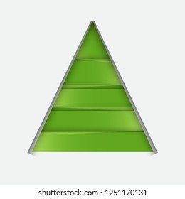 Pine Tree Background. Paper Cut Style. Element Design. Vector Illustration Eps 10