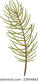 Ilustración del vector de bifurcación de árbol de pino