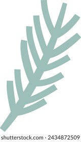 Pine Tree Branch Vector Illustration