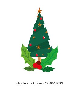 pine tree branches christmas decoration