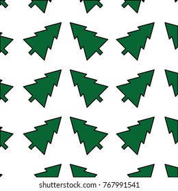 pine tree christmas decoration background