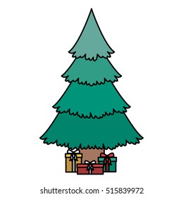 Pine tree of Christmas season design